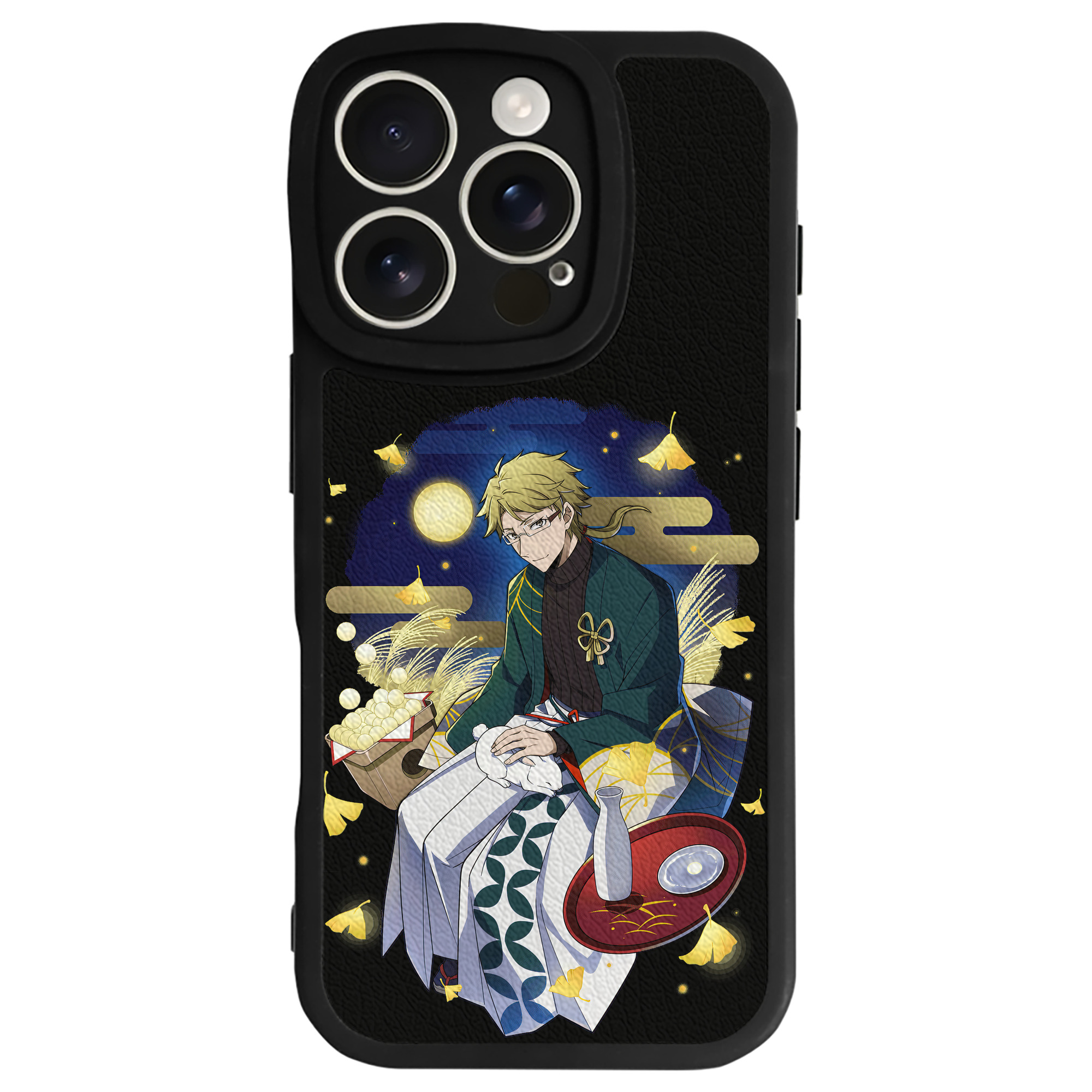 （画像用） 文豪ストレイドッグス Bungo Stray Dogs 【iPhone 16シリーズ対応】シリコンスマホケース（レザー調） 材質：シリコン